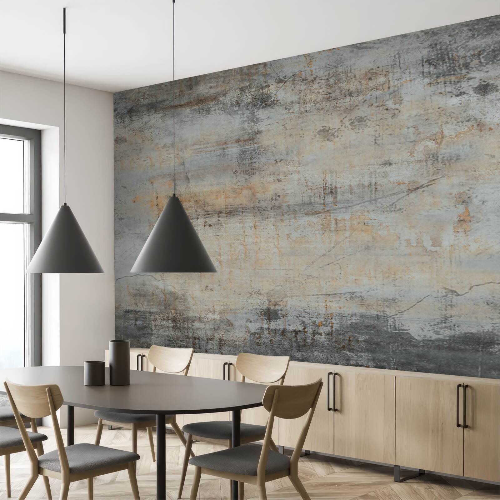 Papier peint Mur décoré dans un style vintage