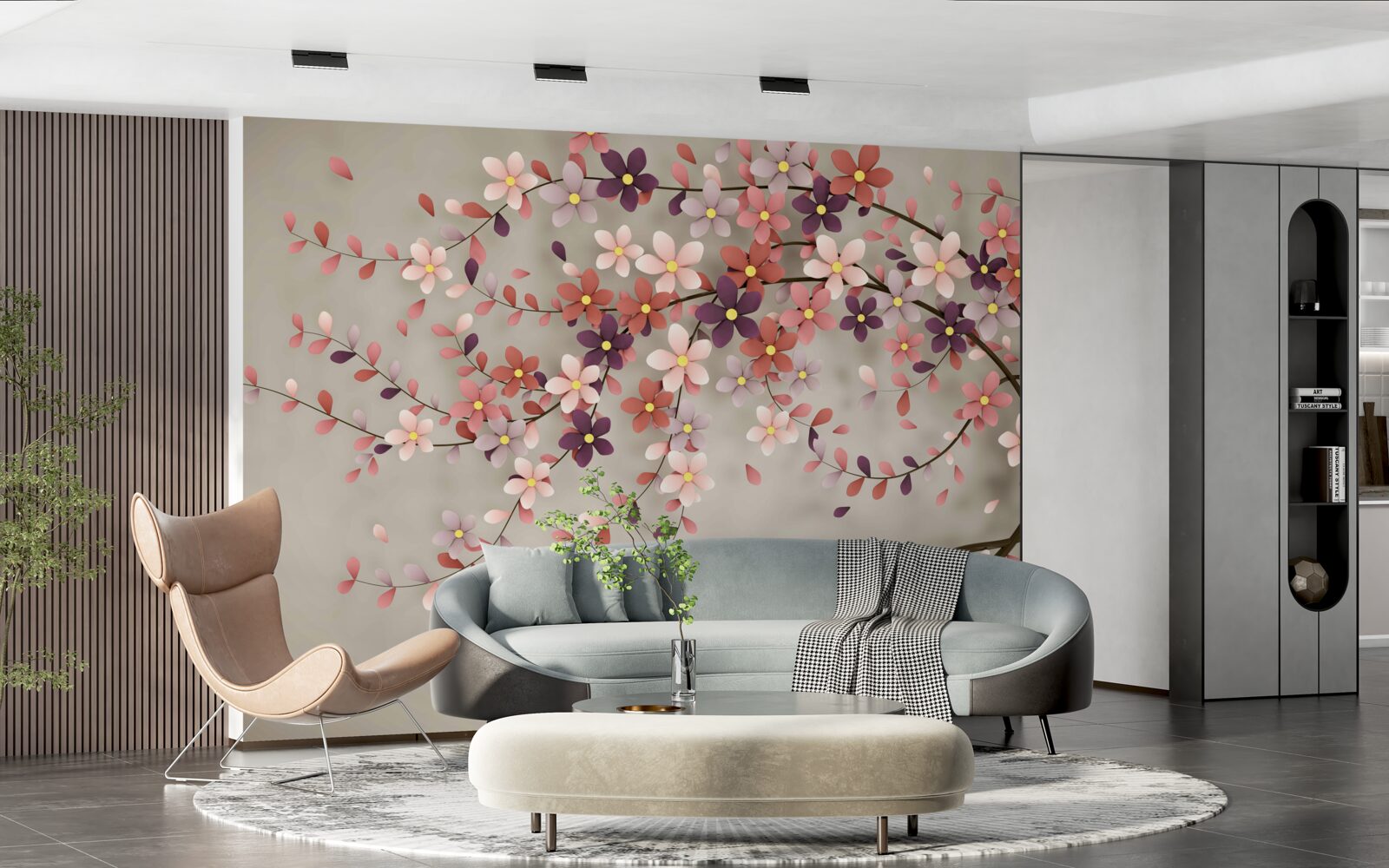 Papier peint arbre fascinant