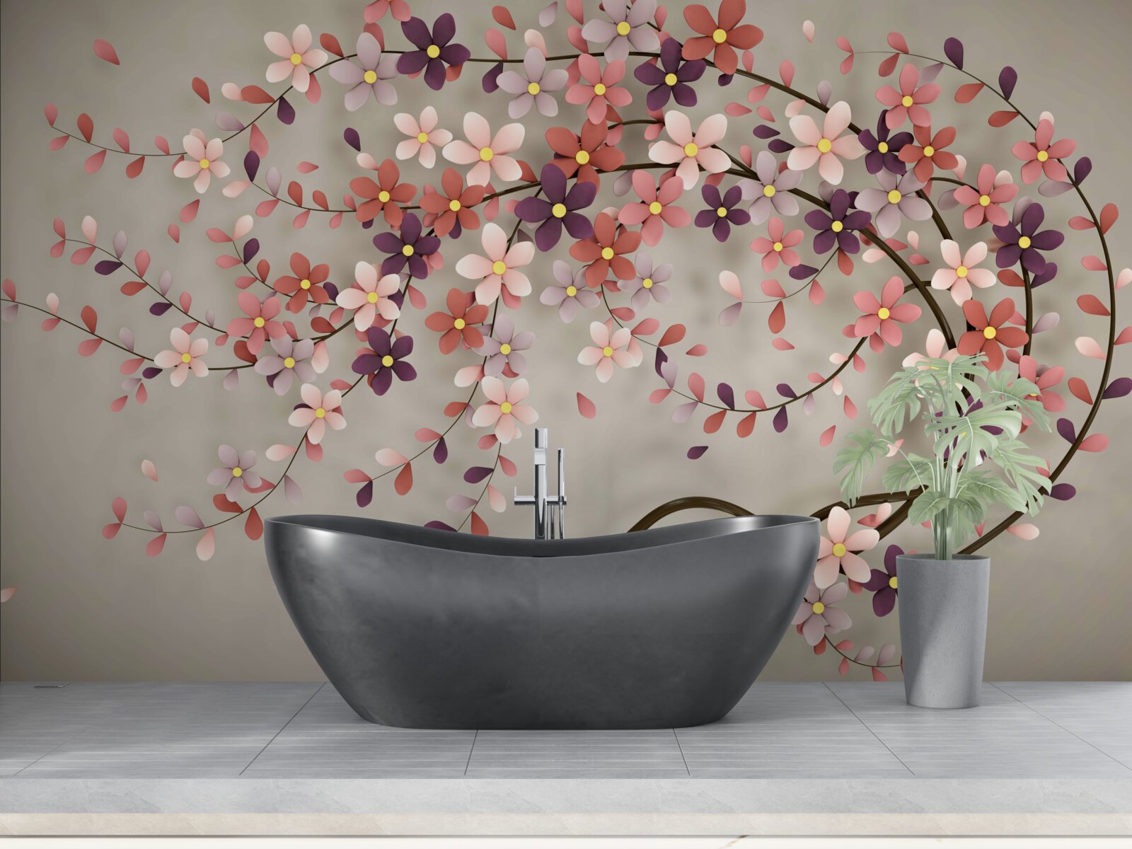 Papier peint arbre fascinant