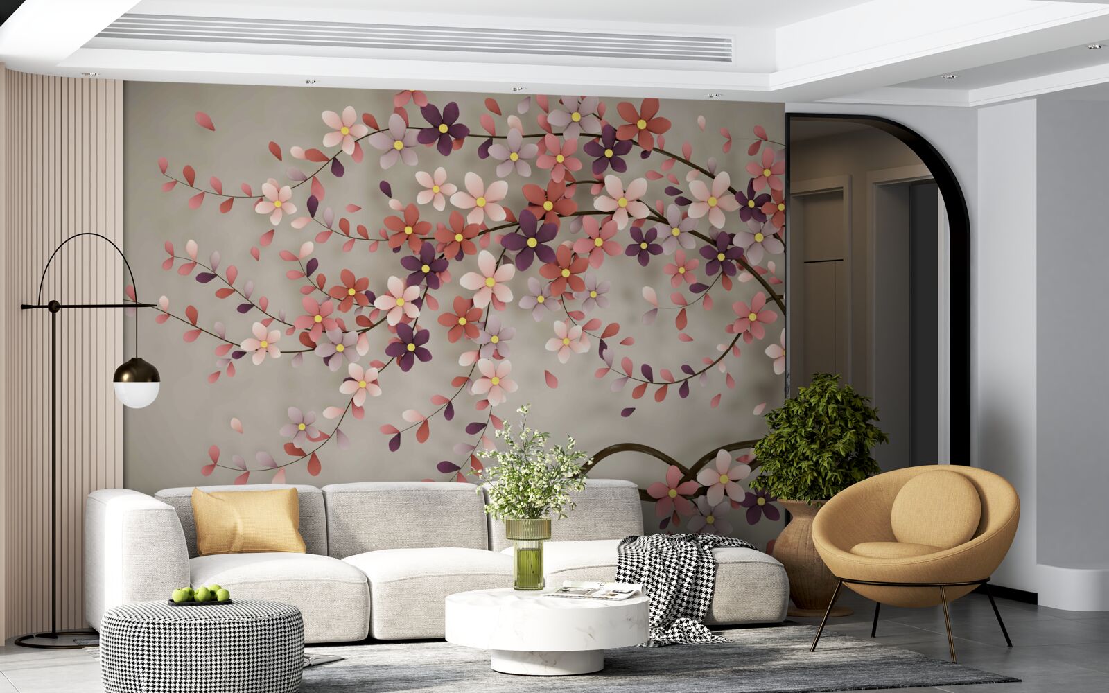 Papier peint arbre fascinant