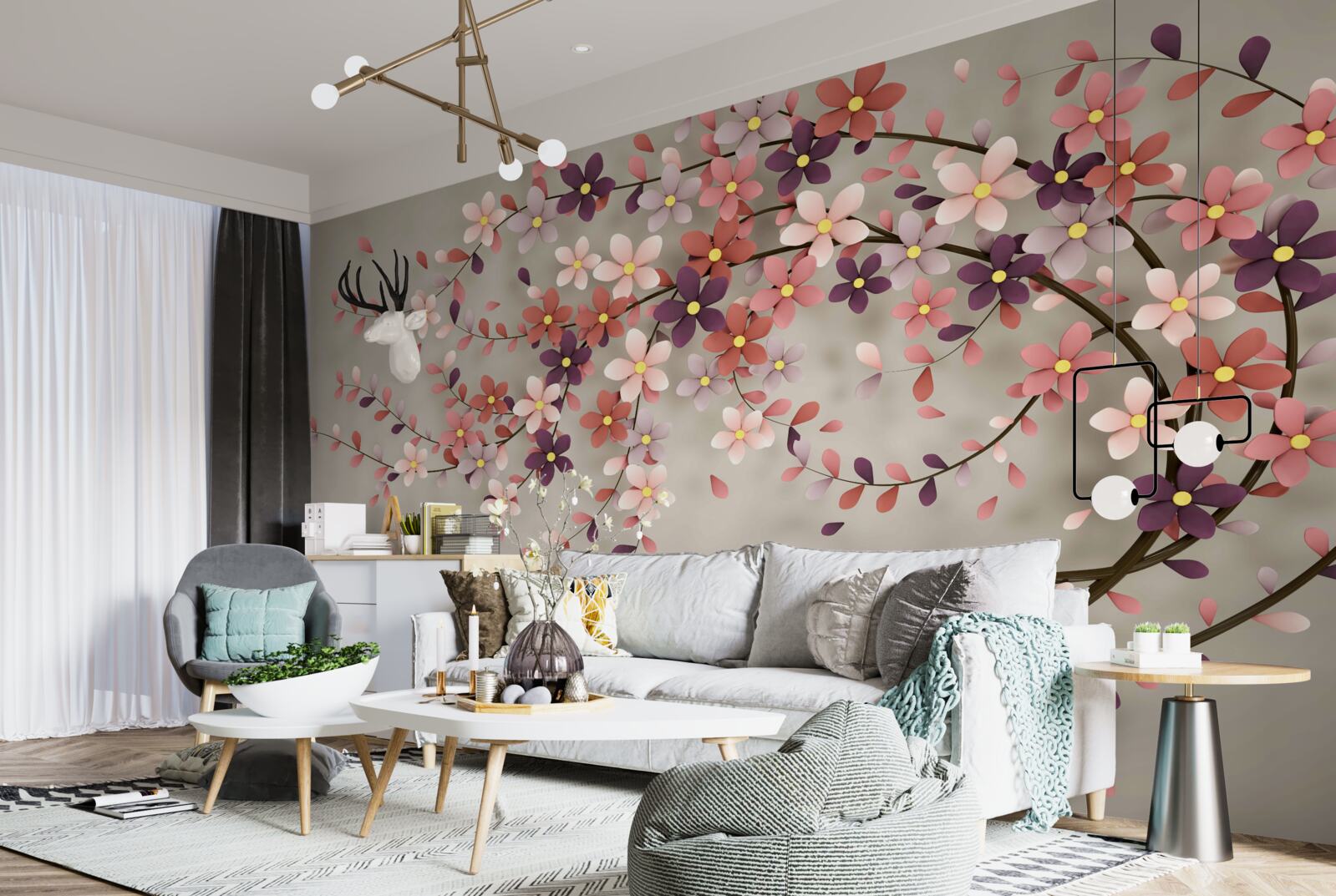 Papier peint arbre fascinant