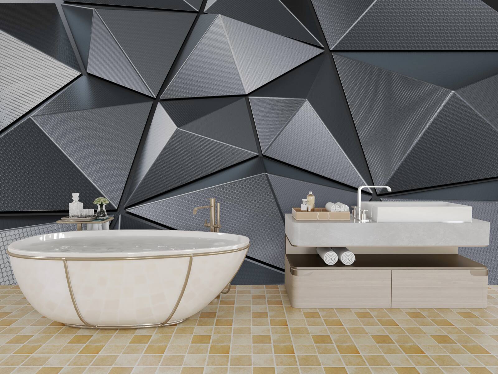 Papier peint Mur en 3D