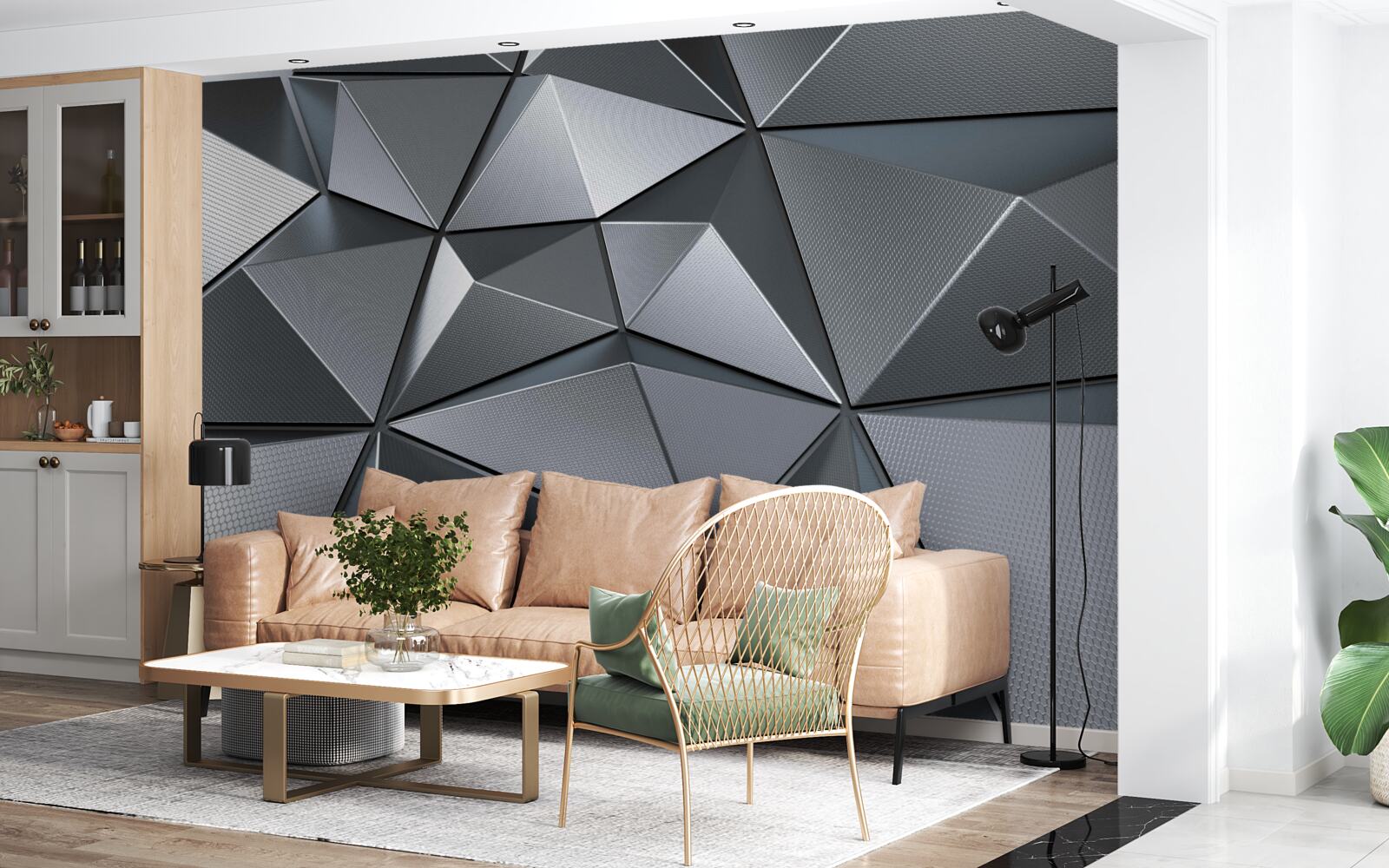 Papier peint Mur en 3D