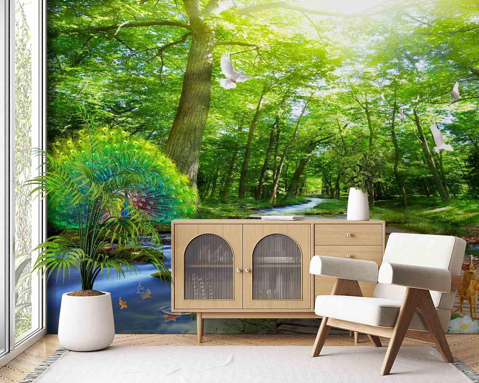 Papier peint créatures de la forêt