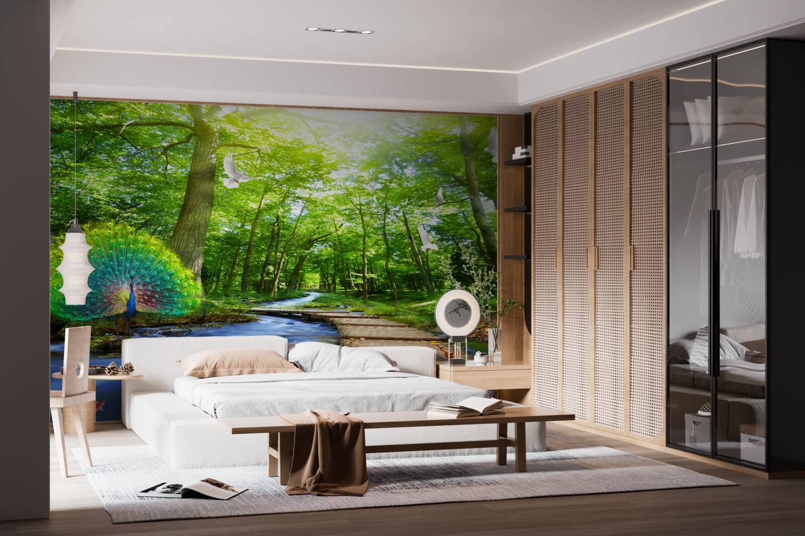 Papier peint créatures de la forêt