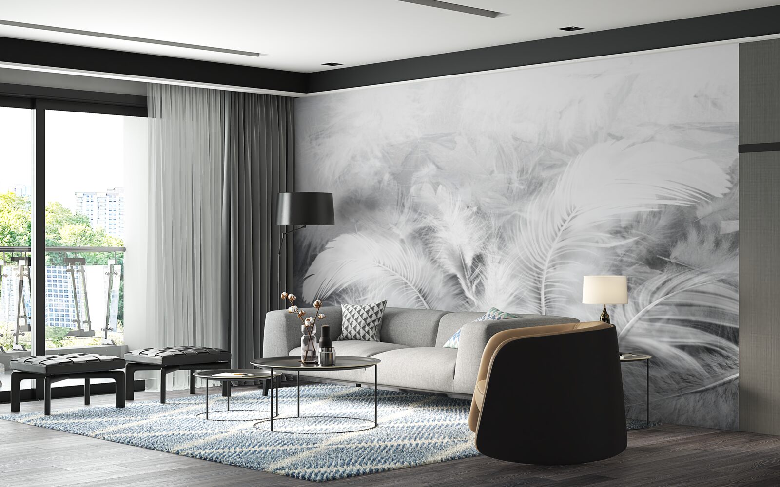 Papier peint joysticks d'avion modernes