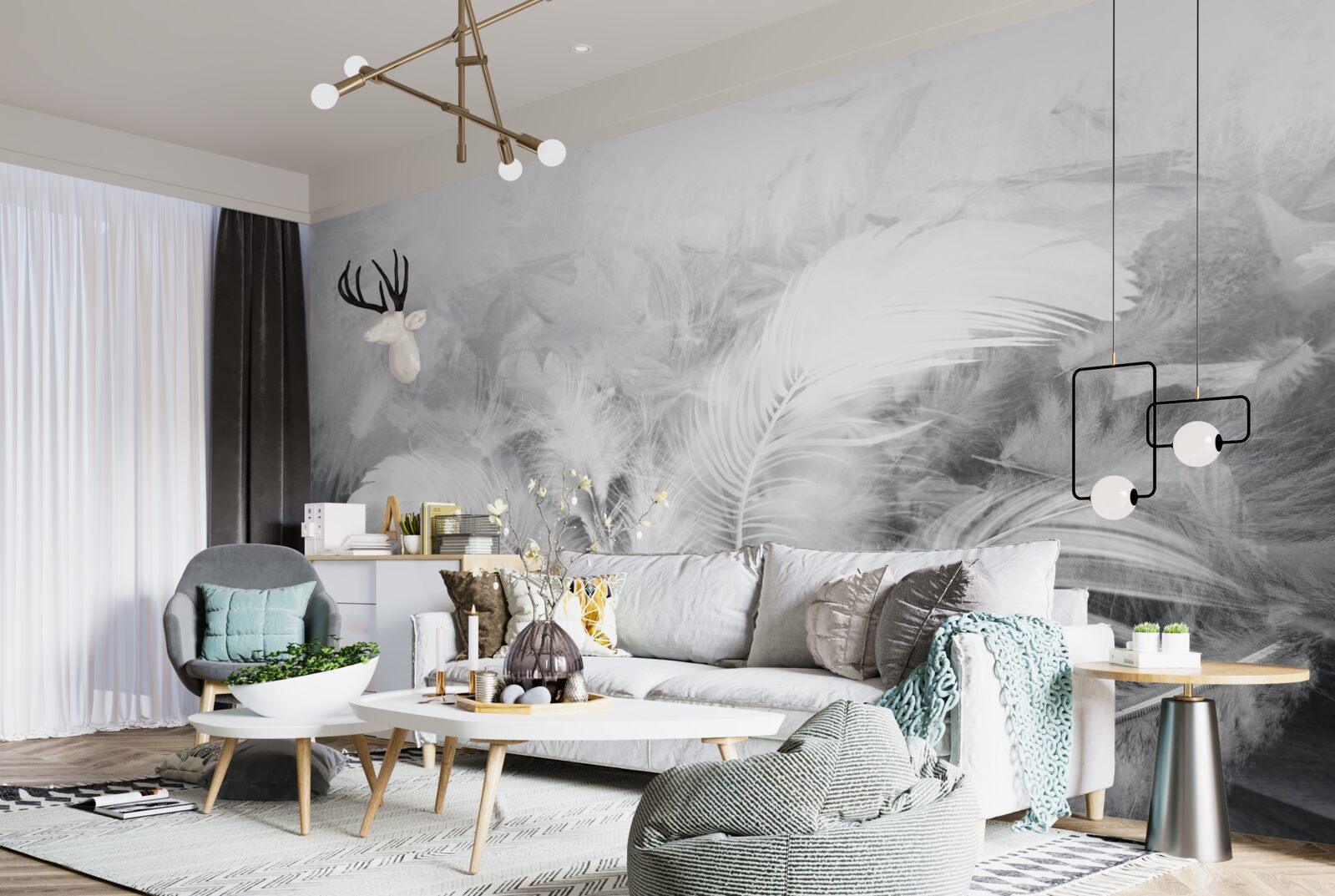 Papier peint joysticks d'avion modernes