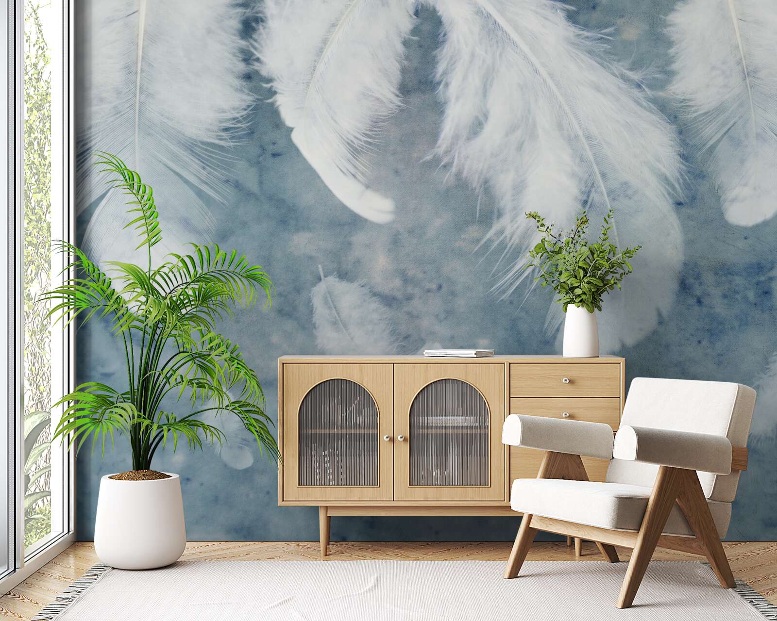 Papier peint le fond bleu met en valeur le stylo