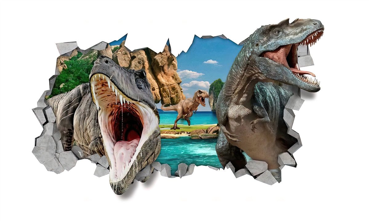 Papier peint figurine, dinosaure et jeux