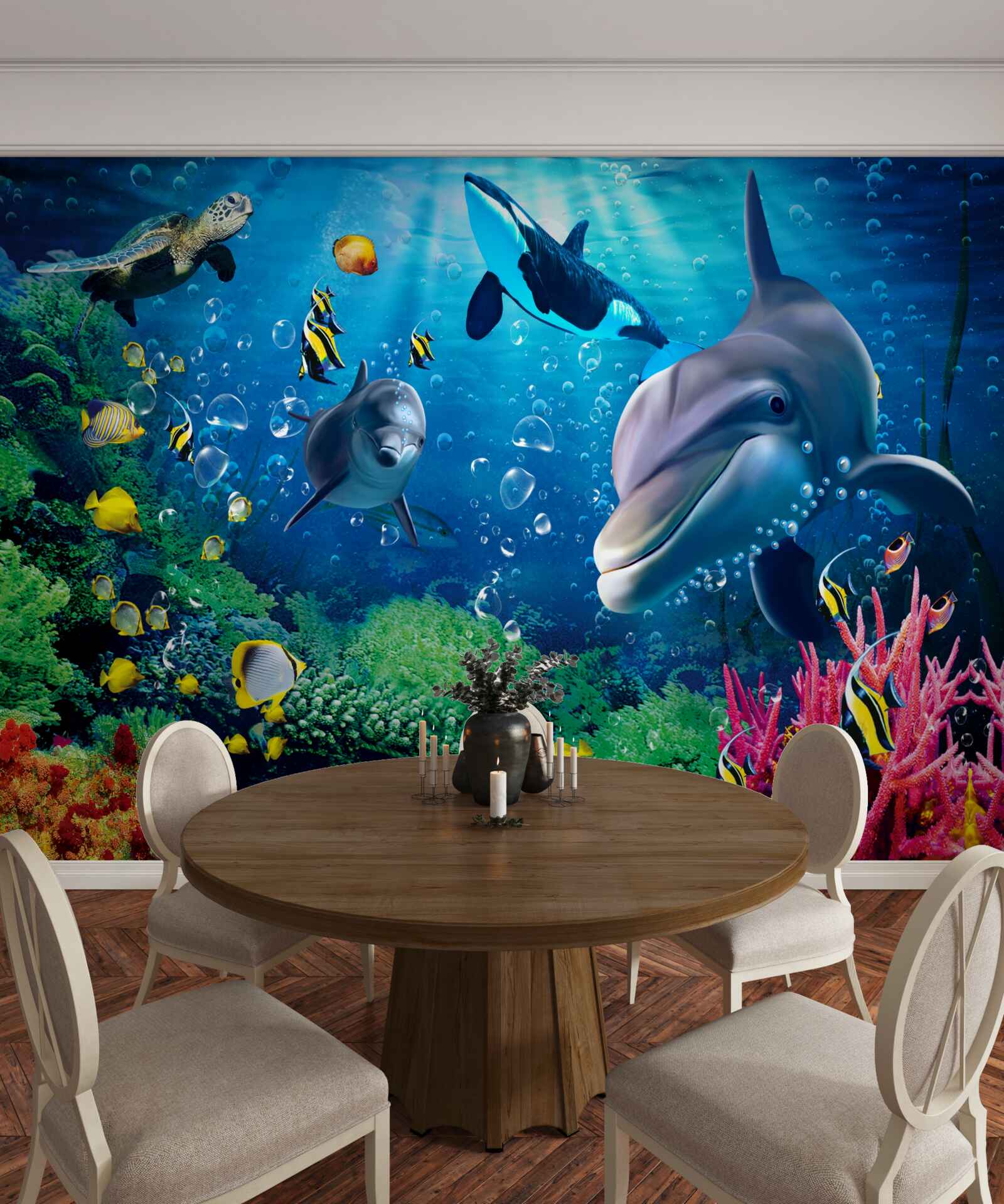 Papier peint les magnifiques profondeurs du royaume sous-marin