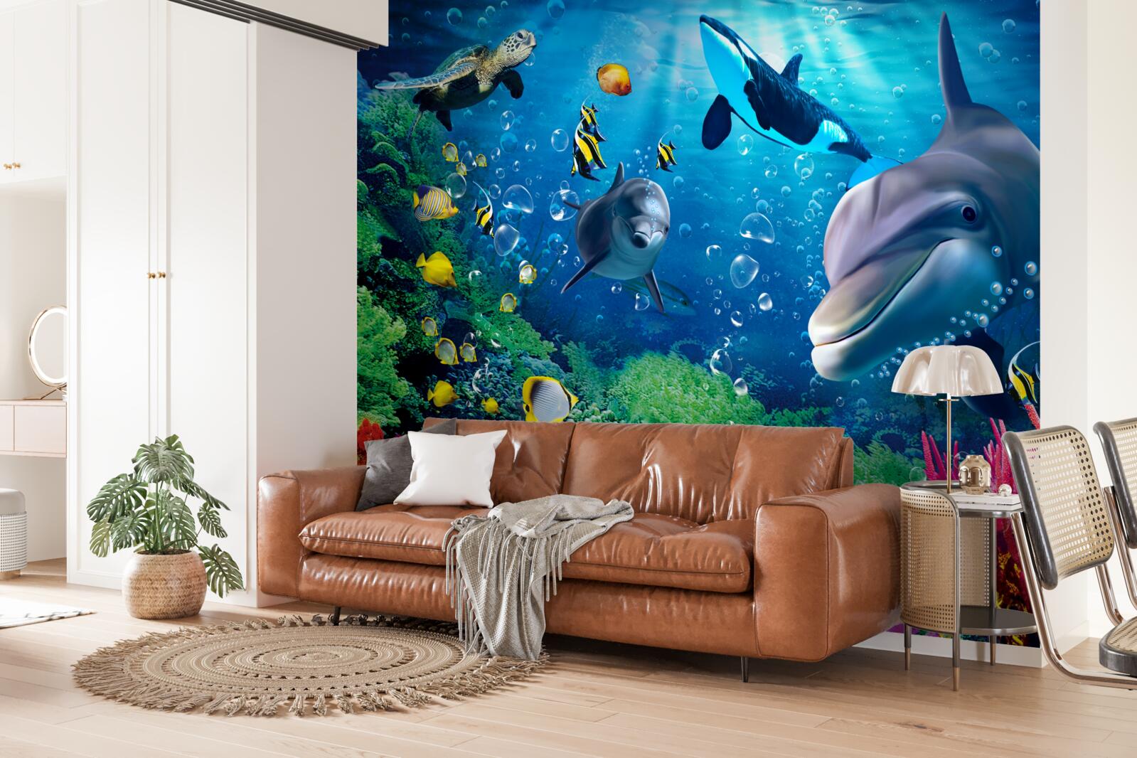 Papier peint les magnifiques profondeurs du royaume sous-marin