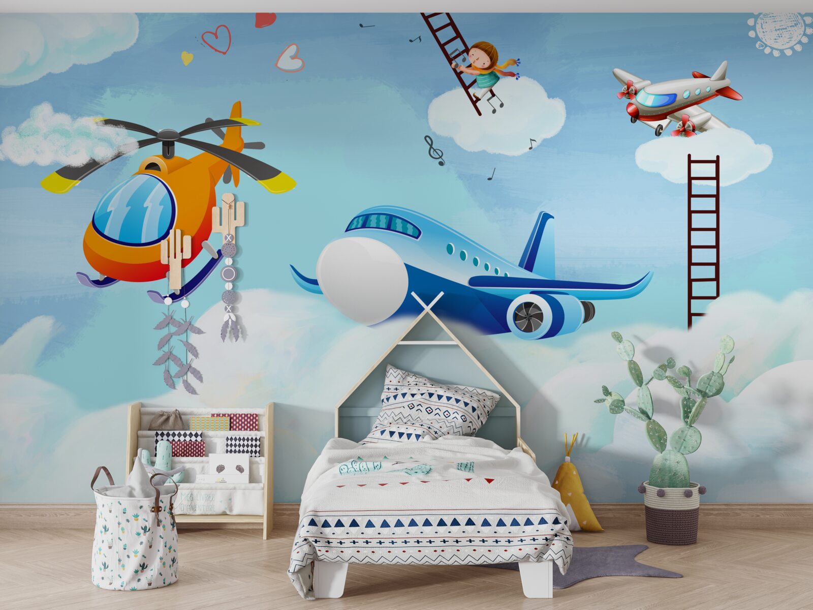 Papier peint dans les nuages