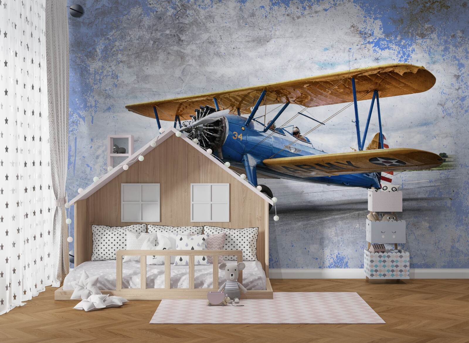 Papier peint aéroplane, avion et biplan