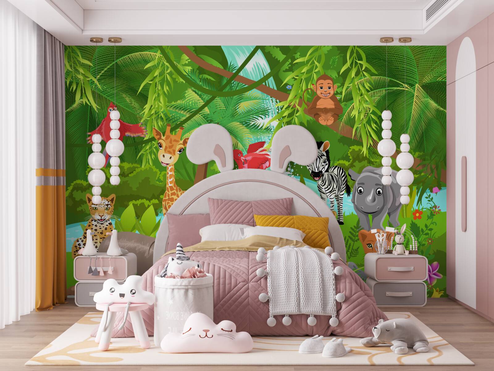 Papier peint créature dans la brousse