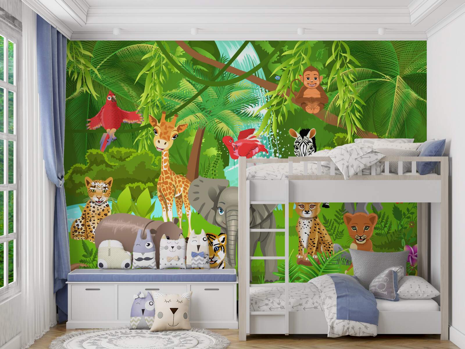 Papier peint créature dans la brousse