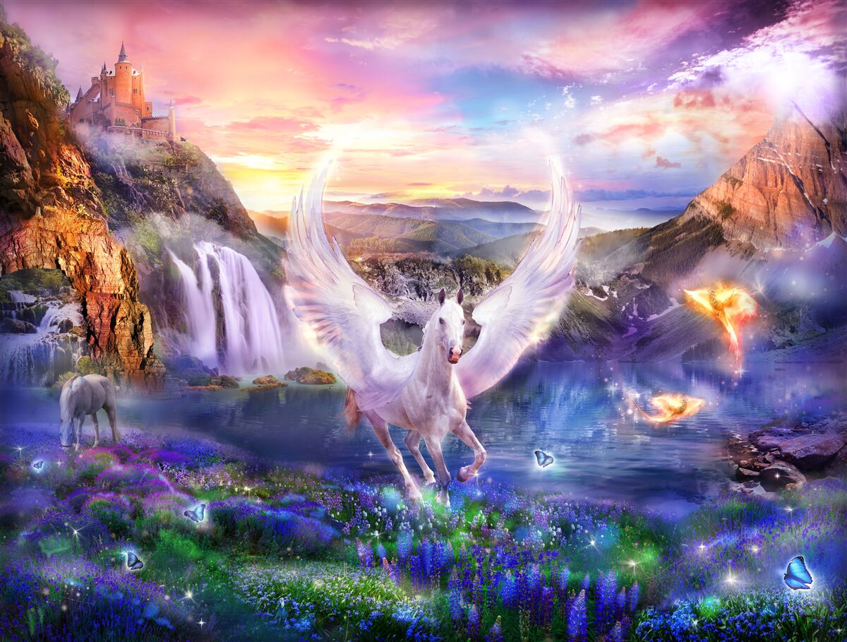 Papier peint cheval fantastique