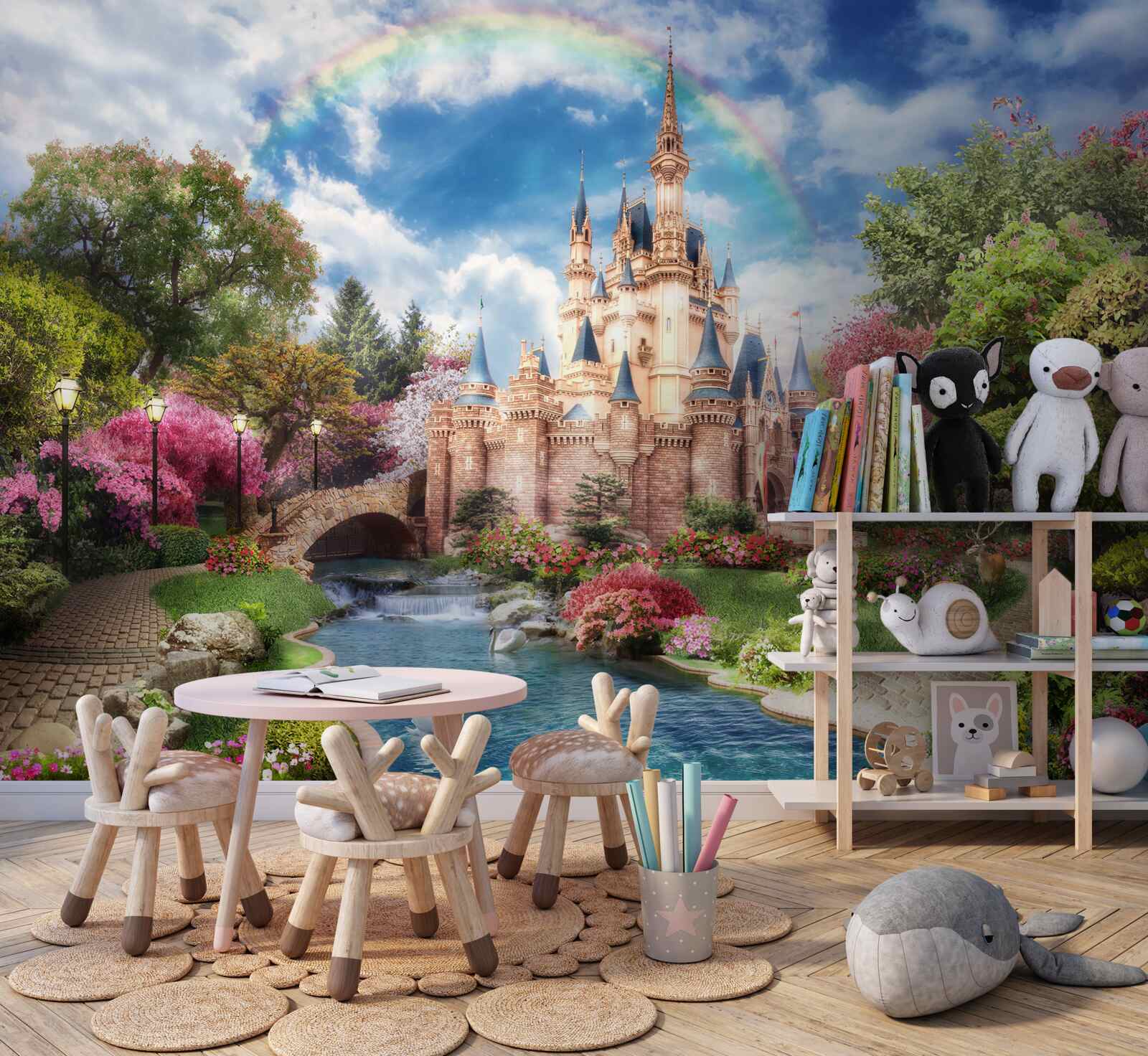 Papier peint château de jardin