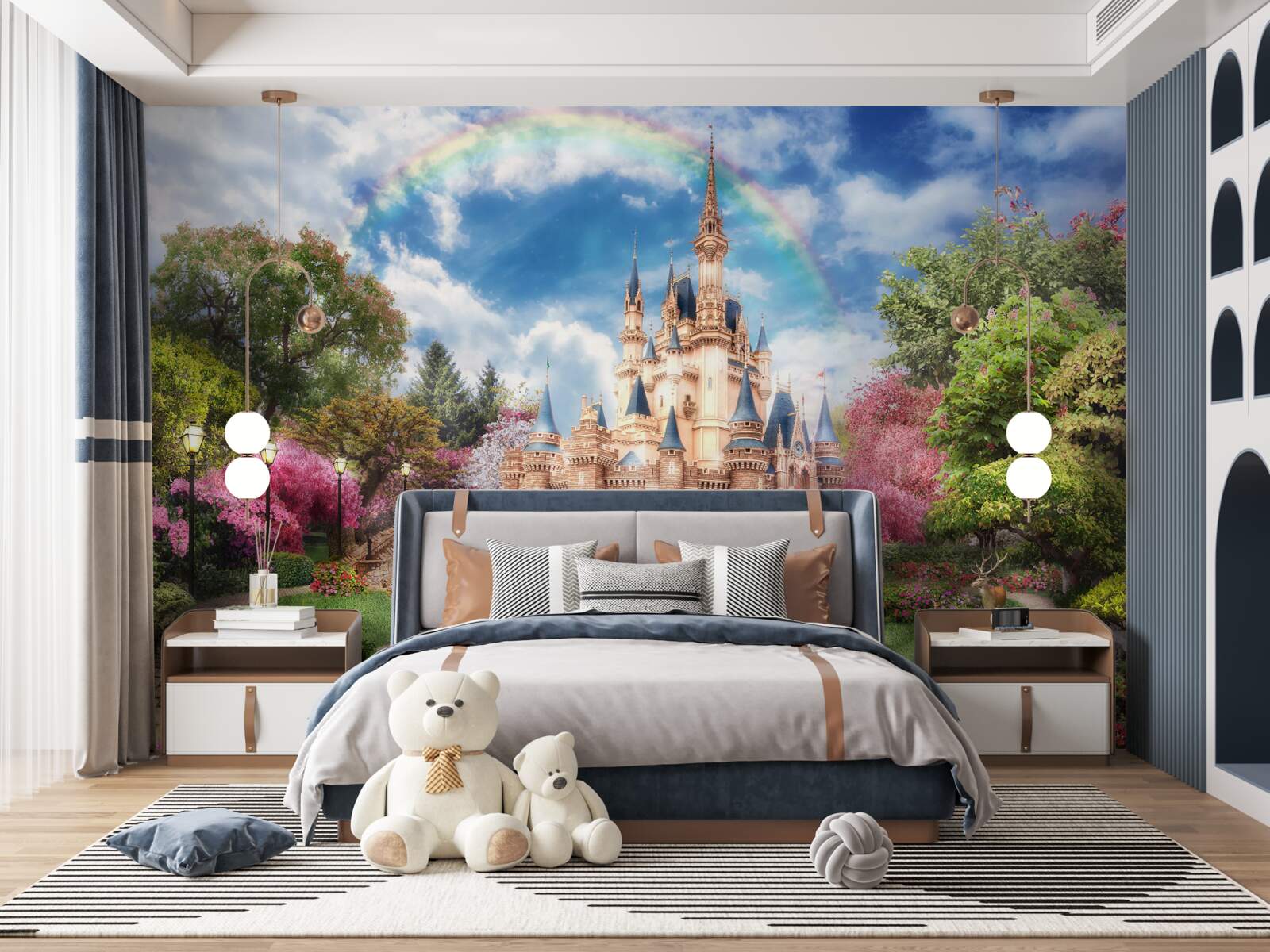 Papier peint château de jardin