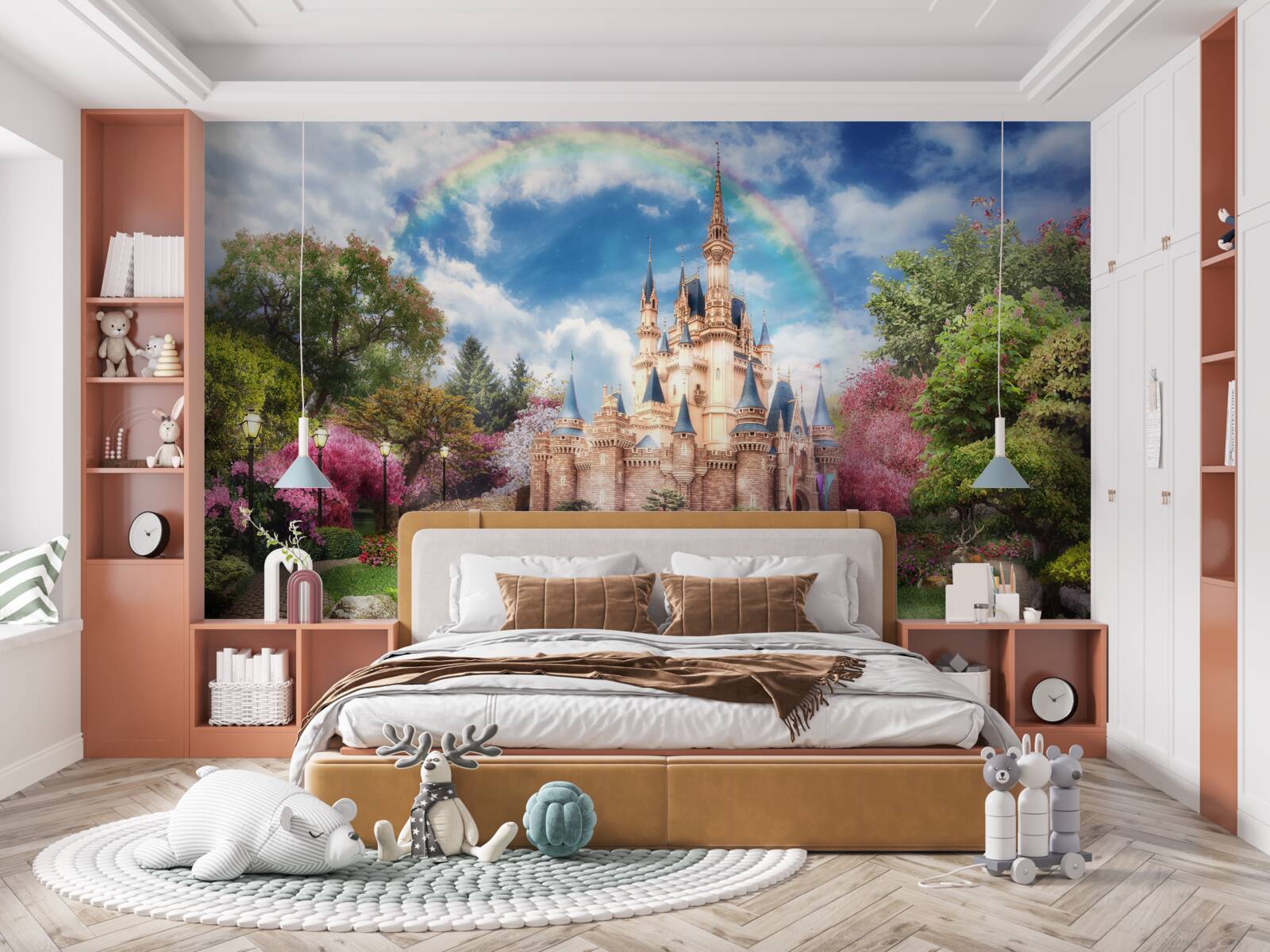 Papier peint château de jardin