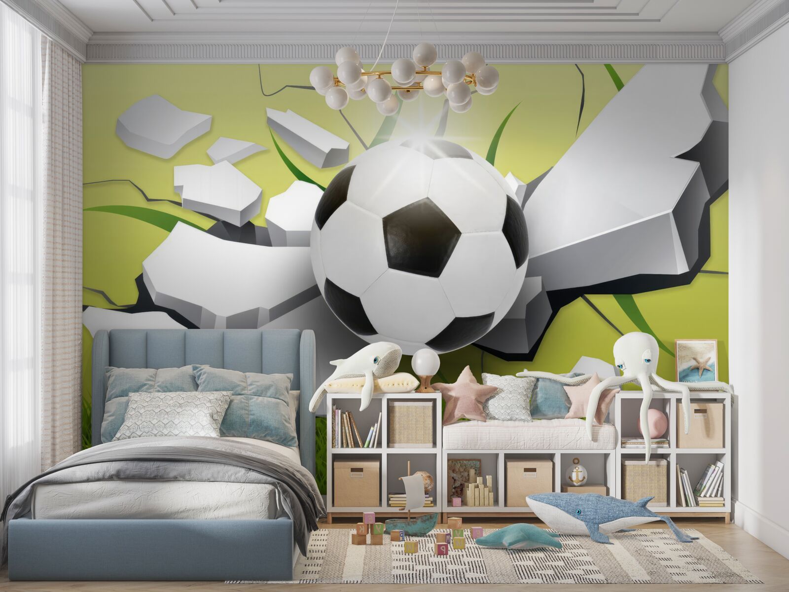 Papier peint coup de chance sur le ballon