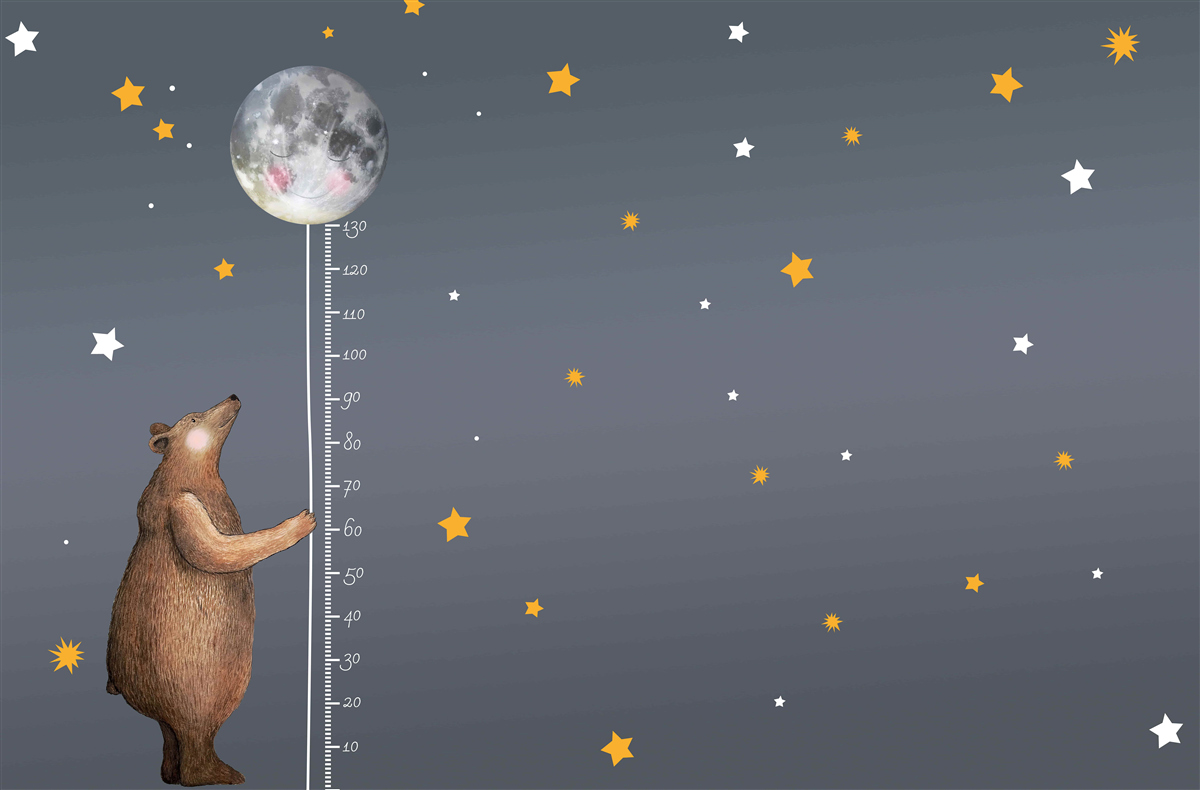 Papier peint espace céleste parsemé d'étoiles