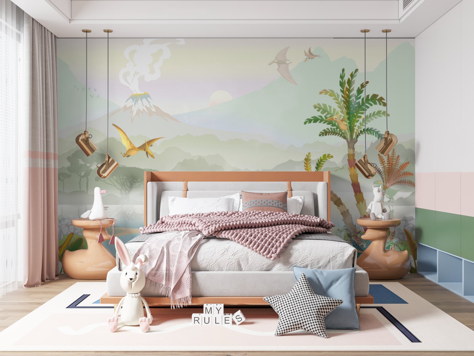 Papier peint beauté naturelle et mur