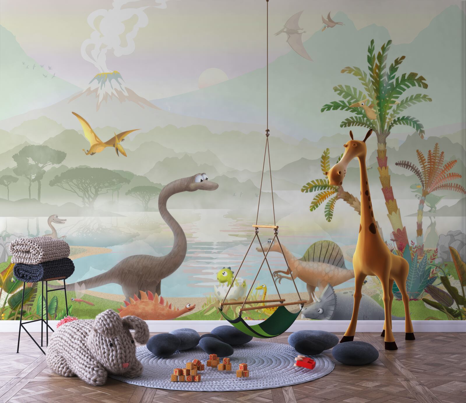 Papier peint beauté naturelle et mur