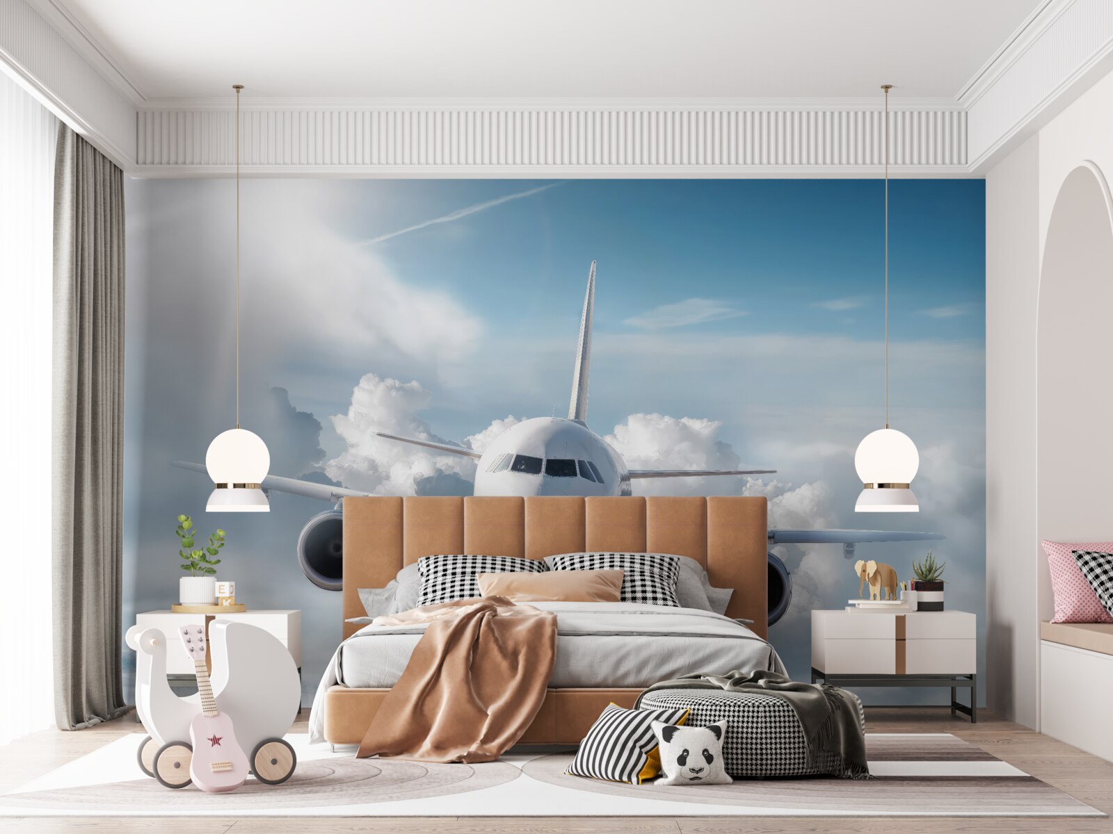 Papier peint les avions de transport de passagers, les voyages aériens et la technologie de l'aviation