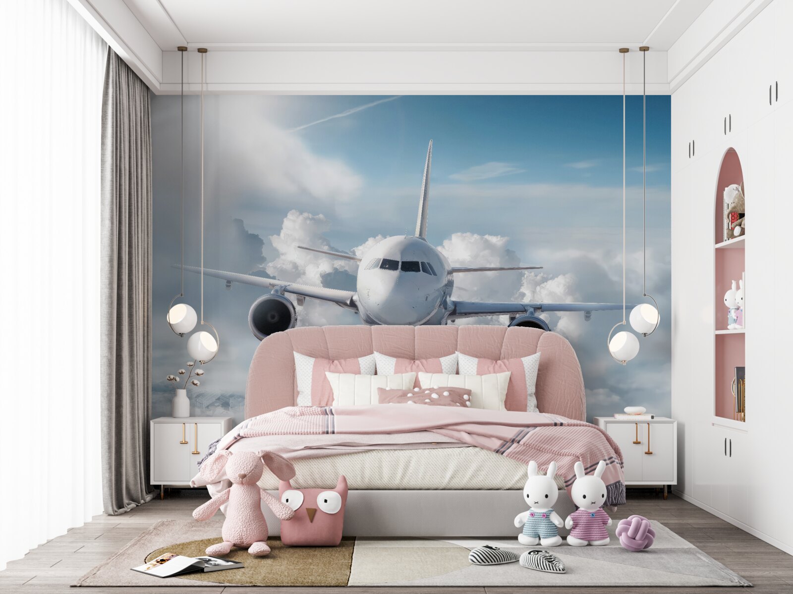 Papier peint les avions de transport de passagers, les voyages aériens et la technologie de l'aviation