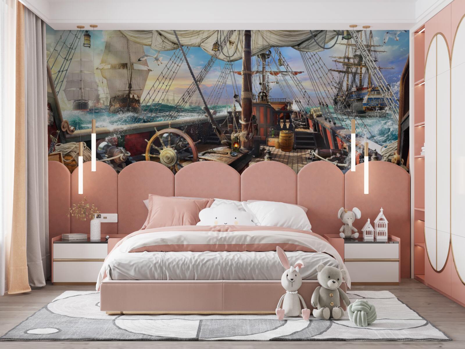 Papier peint véhicule, bateau et jet ski