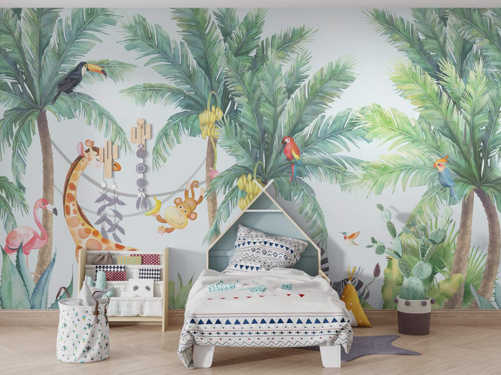 Papier peint papier peint et girafes, à l'exception d'une girafe