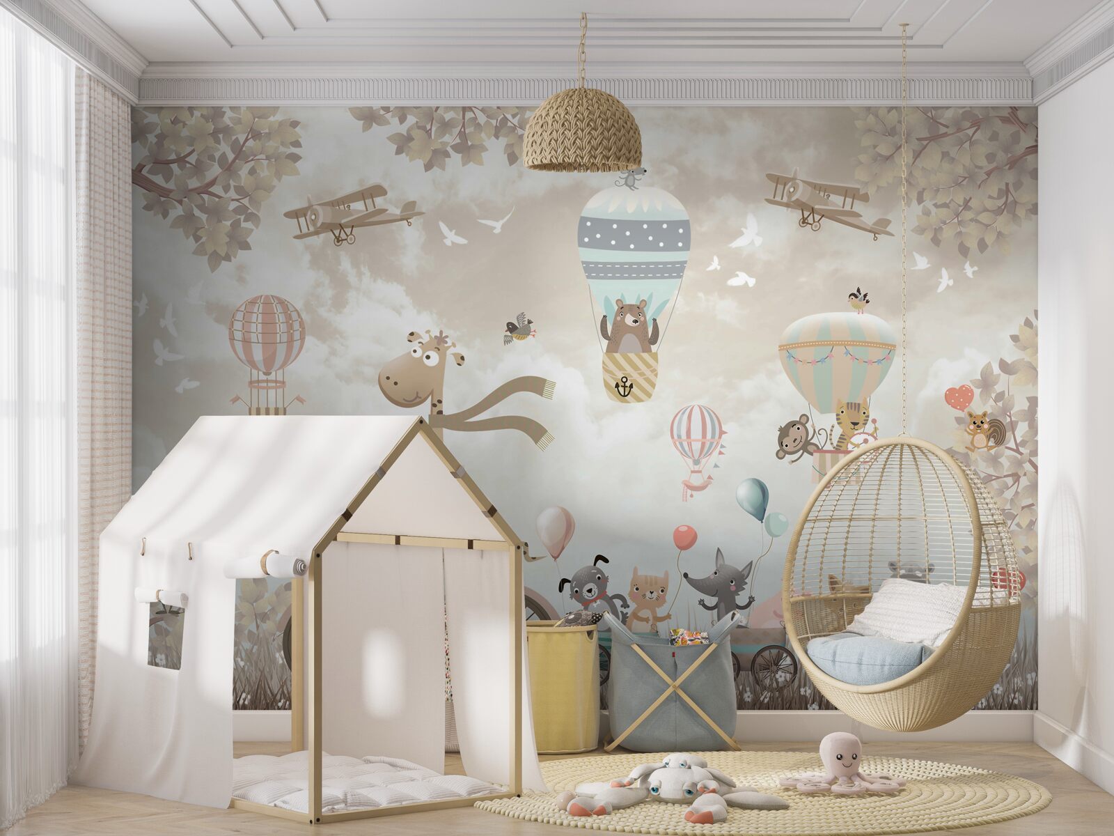 Papier peint animaux heureux