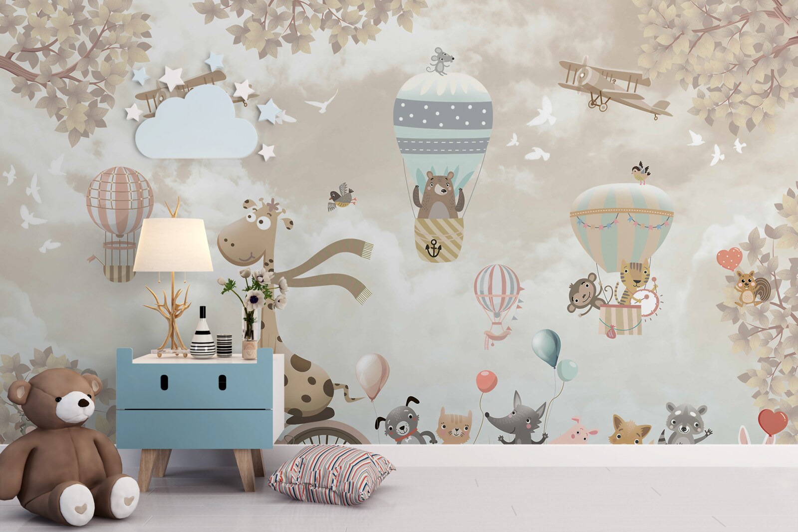 Papier peint animaux heureux