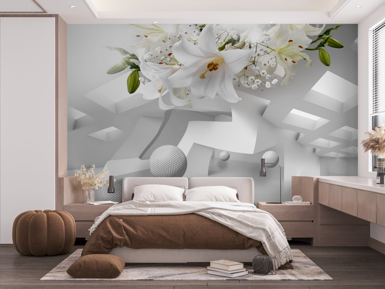 Papier peint lily ballons dans l'espace