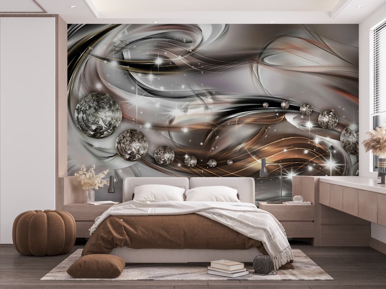 Papier peint l'éclat et la brillance des pierres précieuses