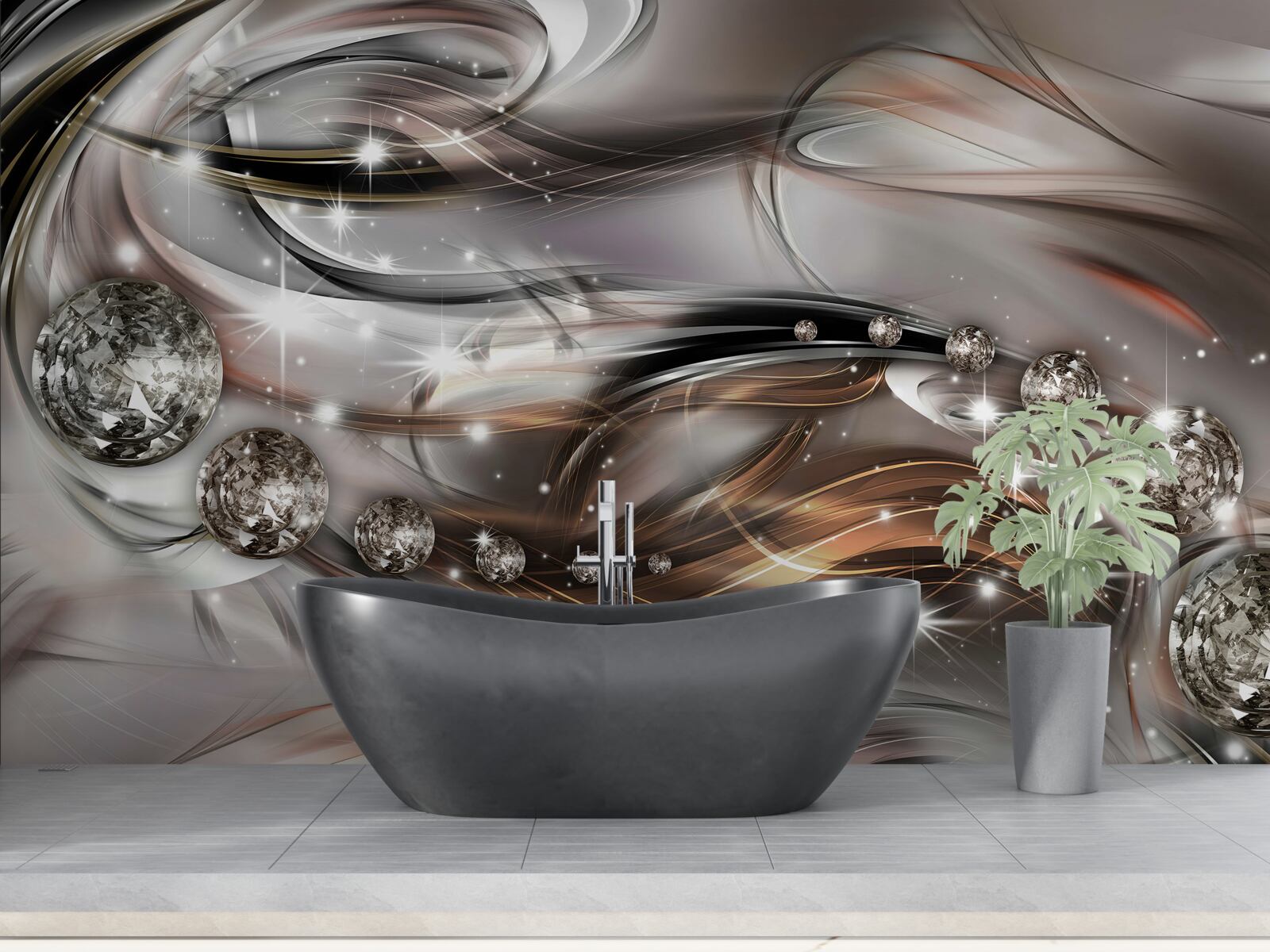 Papier peint l'éclat et la brillance des pierres précieuses