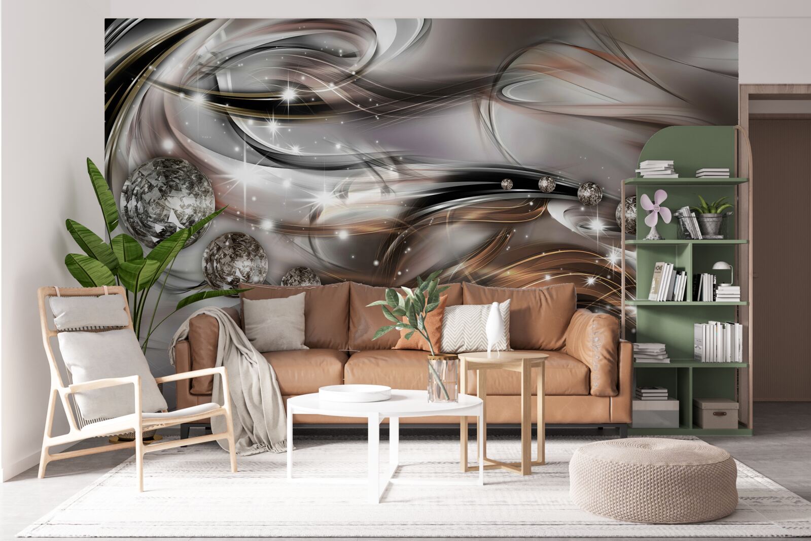 Papier peint l'éclat et la brillance des pierres précieuses