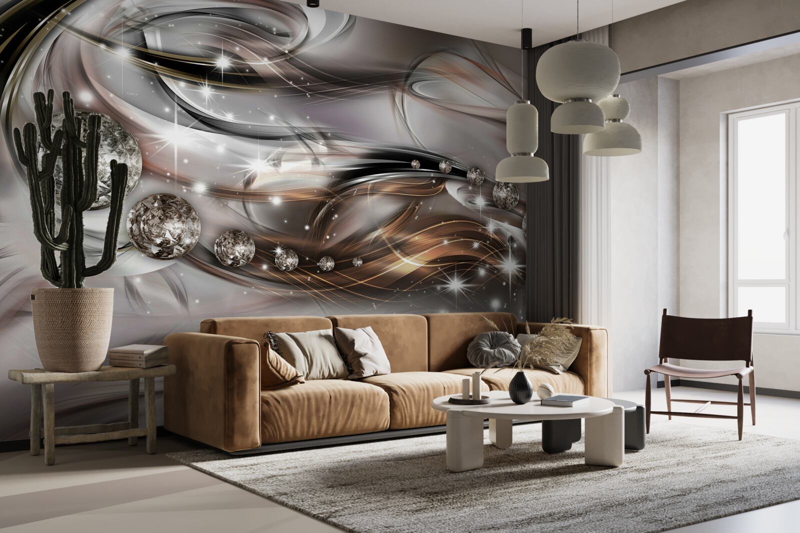 Papier peint l'éclat et la brillance des pierres précieuses