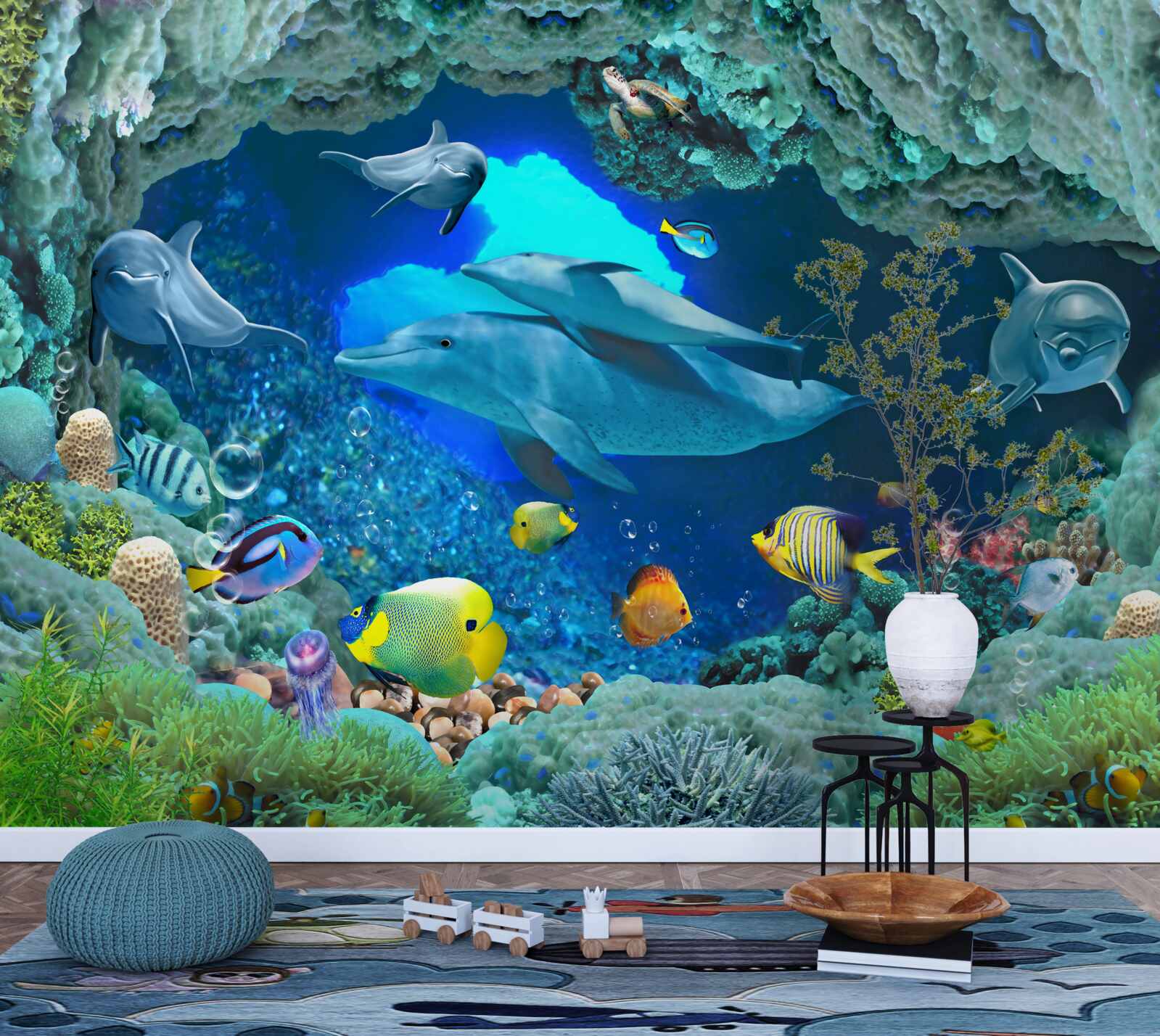 Papier peint aquariums muraux et d'eau douce