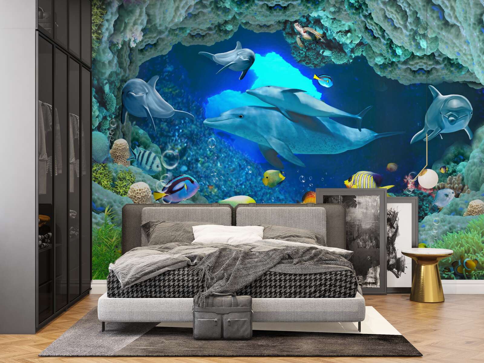 Papier peint aquariums muraux et d'eau douce