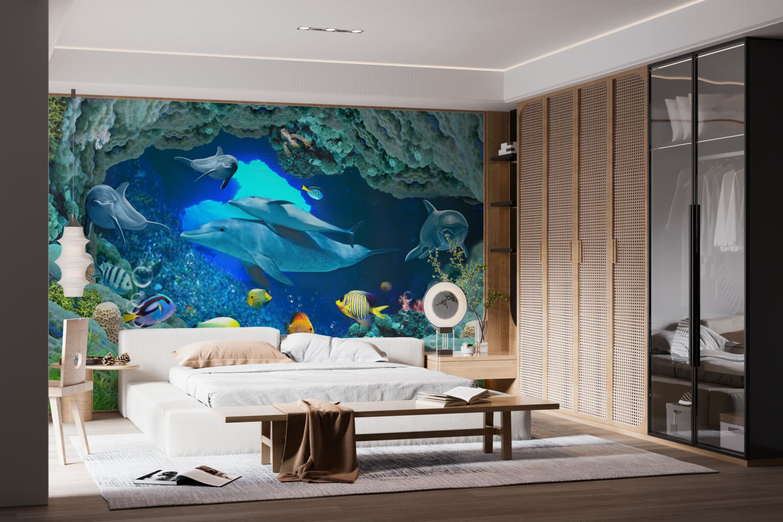 Papier peint aquariums muraux et d'eau douce