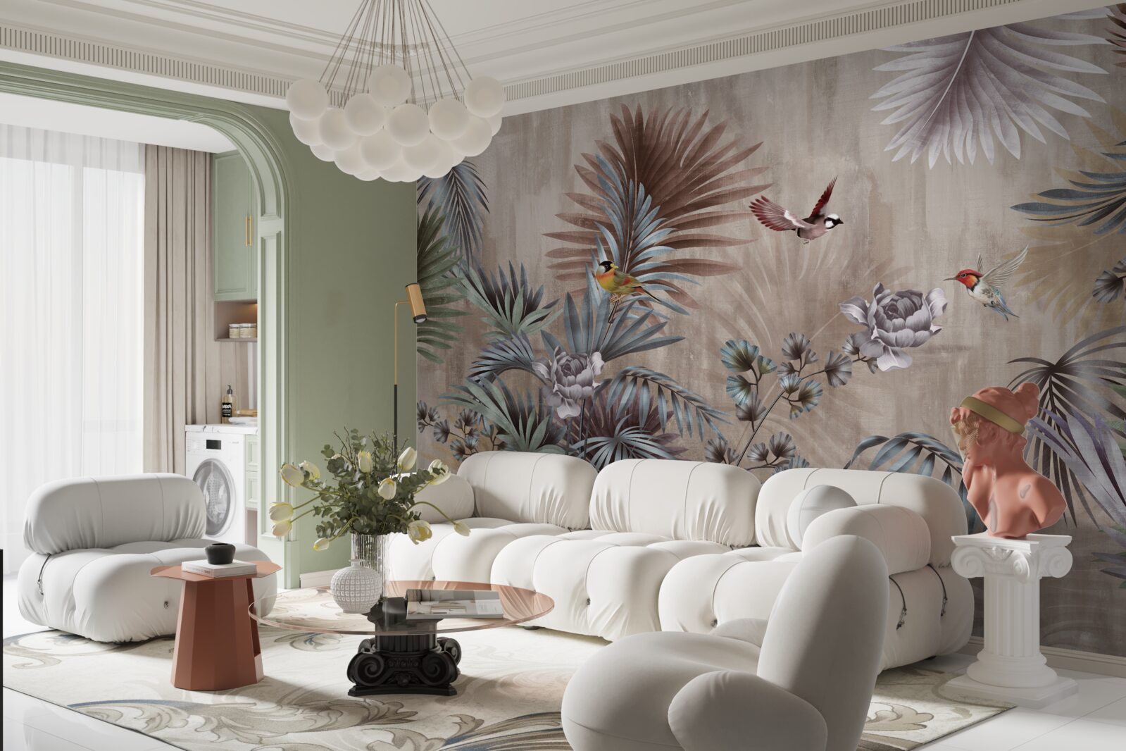 Papier peint Des forêts tropicales magiques