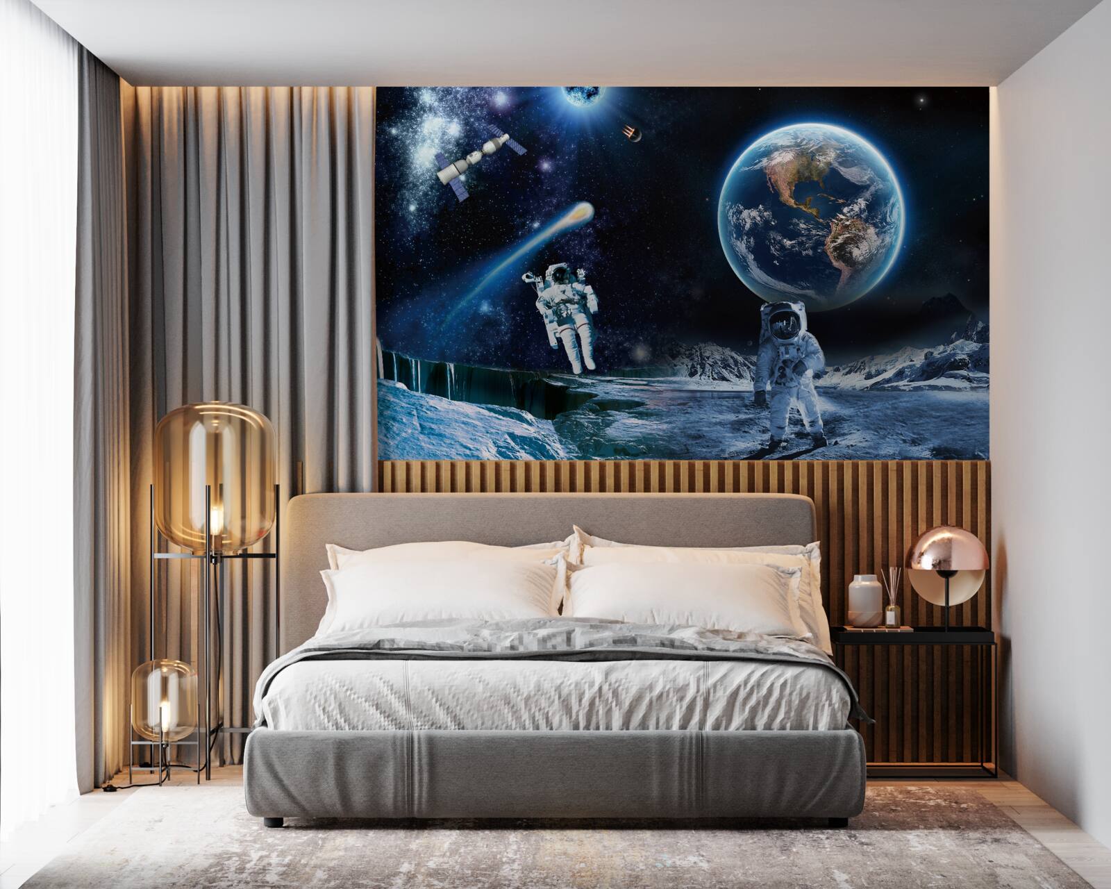 Papier peint fresque et ciel