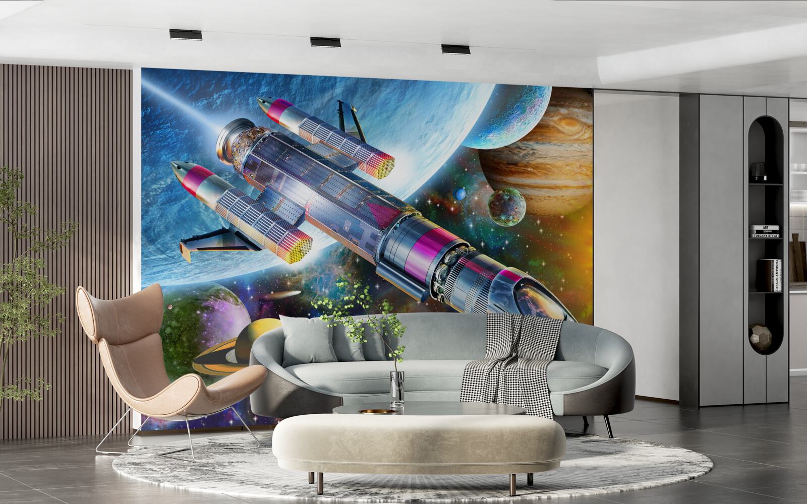 Papier peint Environnement spatial, univers et satellite