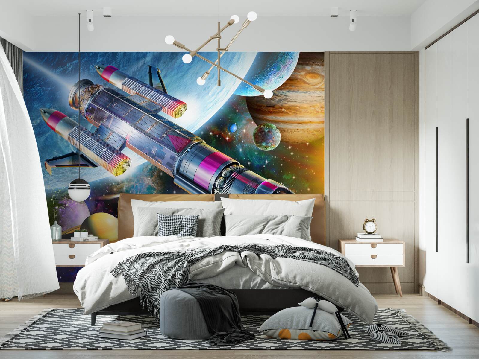 Papier peint Environnement spatial, univers et satellite