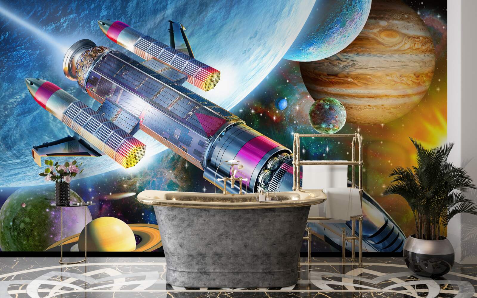 Papier peint Environnement spatial, univers et satellite