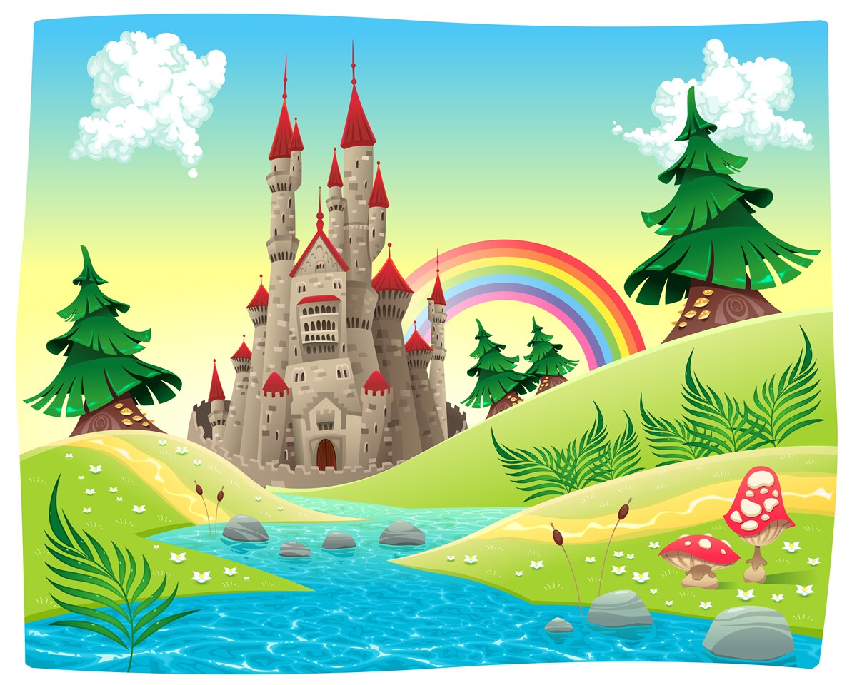 Papier peint forteresse magique