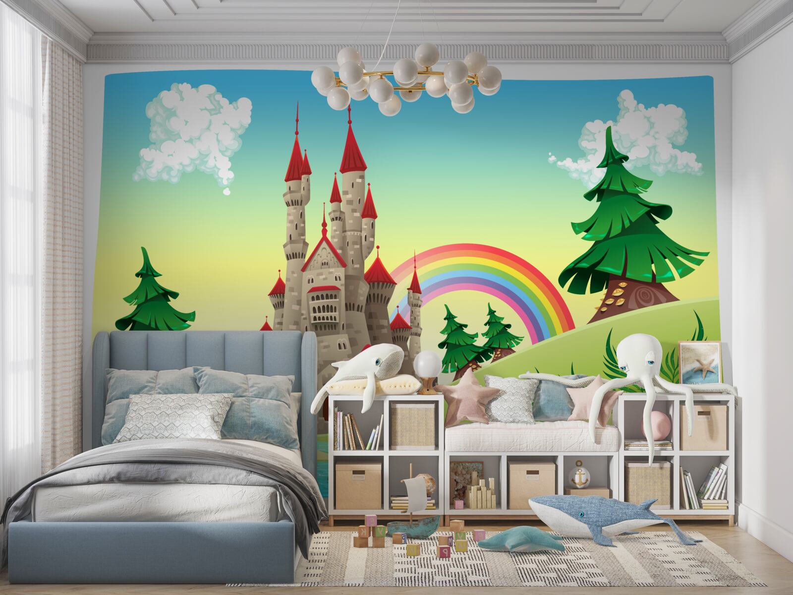 Papier peint forteresse magique