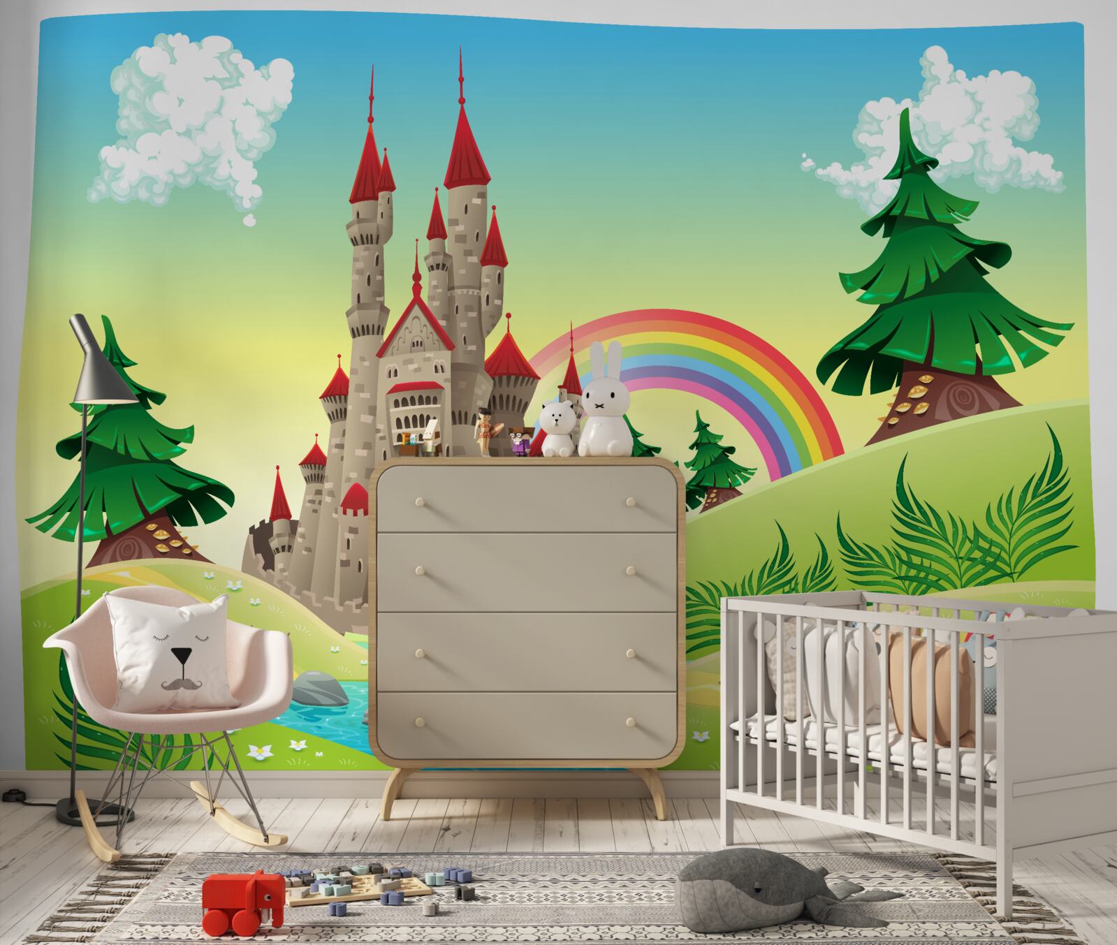 Papier peint forteresse magique