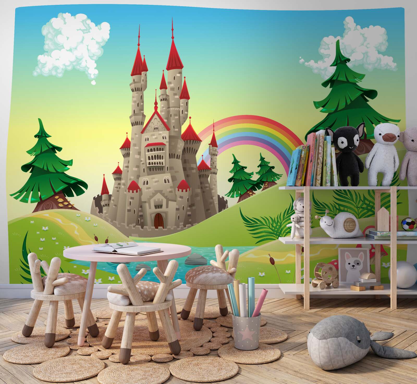 Papier peint forteresse magique